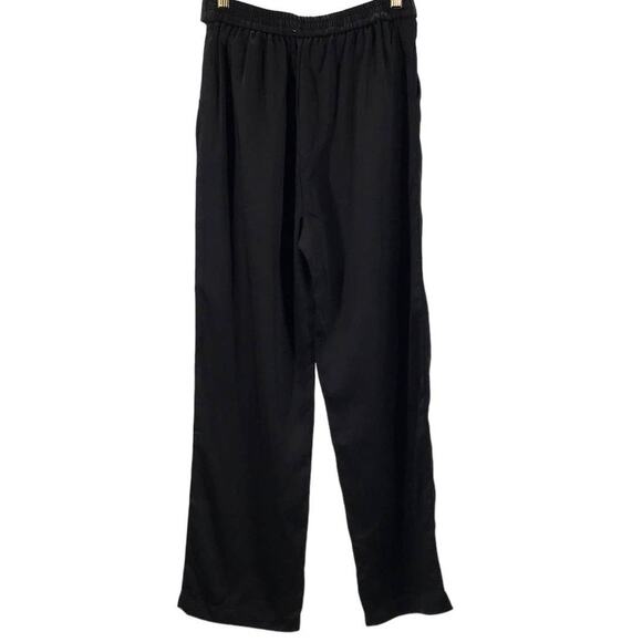 SKIES ARE BLUE SZ XS Black Belted Polyester Flat Front Paperbag Pant NWT B158 - Picture 2 of 9